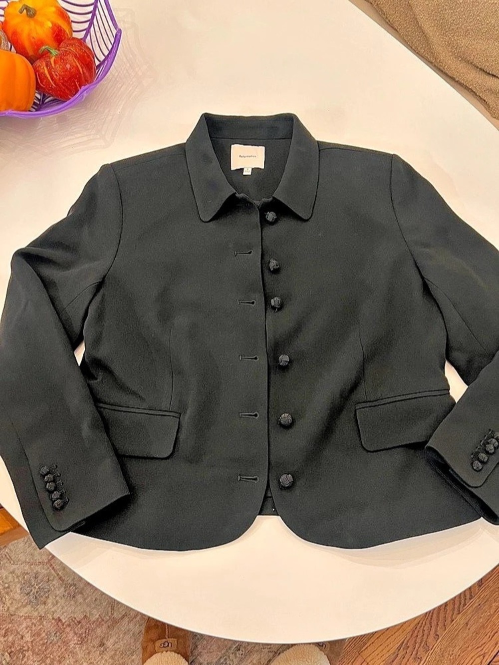 Reformation Regin Jacket Black Blazer Size 6